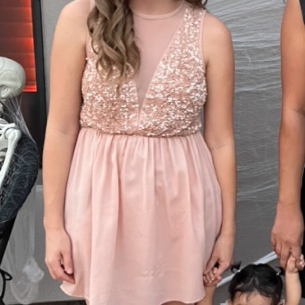 Forever 21 pink sparkly dress